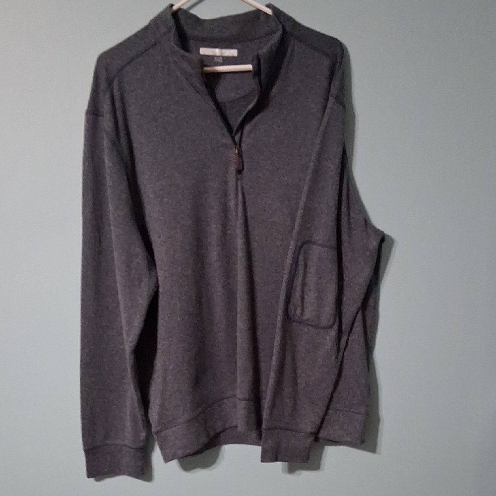 Greg Norman Collection Dark Gray Zip-Up Sweater XL